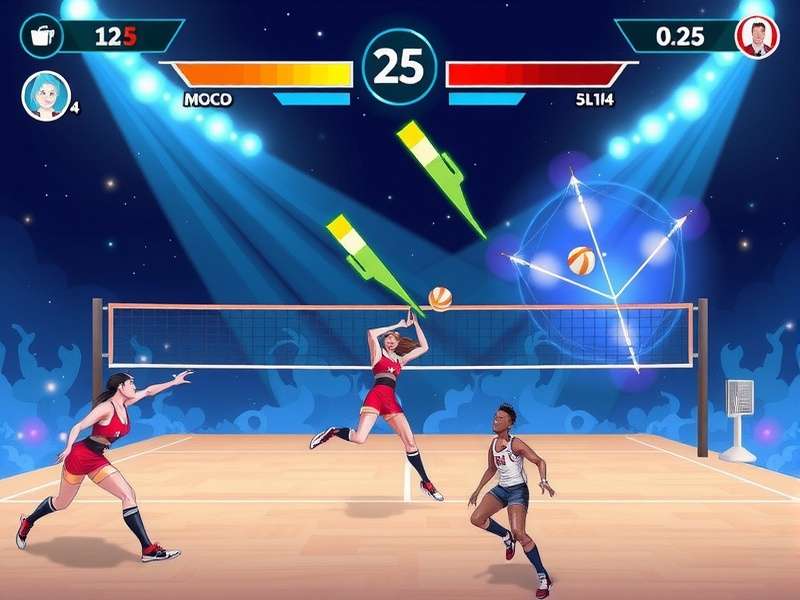 Dynamic Volley Stars Gameplay